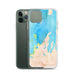 Custom Leelanau County Michigan Map Phone Case in Watercolor
