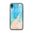 Custom iPhone XR Leelanau County Michigan Map Phone Case in Watercolor