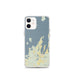 Custom iPhone 12 mini Leelanau County Michigan Map Phone Case in Woodblock