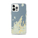 Custom iPhone 12 Pro Max Leelanau County Michigan Map Phone Case in Woodblock