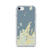 Custom iPhone SE Leelanau County Michigan Map Phone Case in Woodblock