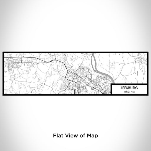 Flat View of Map Custom Leesburg Virginia Map Enamel Mug in Classic