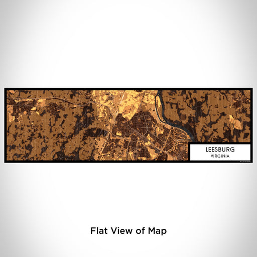 Flat View of Map Custom Leesburg Virginia Map Enamel Mug in Ember
