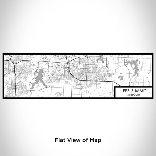 Flat View of Map Custom Lee's Summit Missouri Map Enamel Mug in Classic