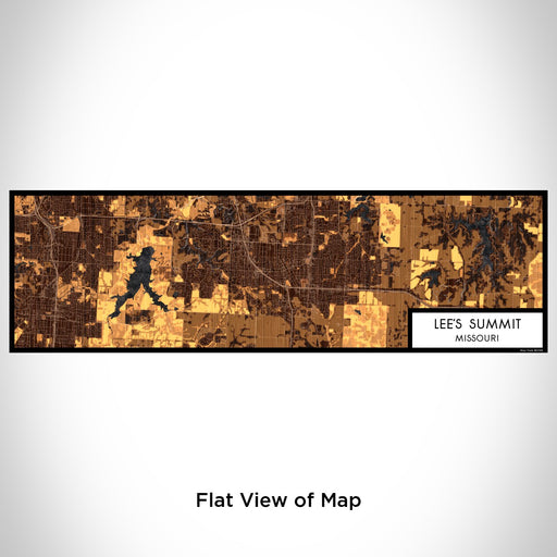 Flat View of Map Custom Lee's Summit Missouri Map Enamel Mug in Ember