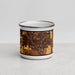 Front View Custom Lee's Summit Missouri Map Enamel Mug in Ember