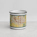 Front View Custom Lee's Summit Missouri Map Enamel Mug in Woodblock