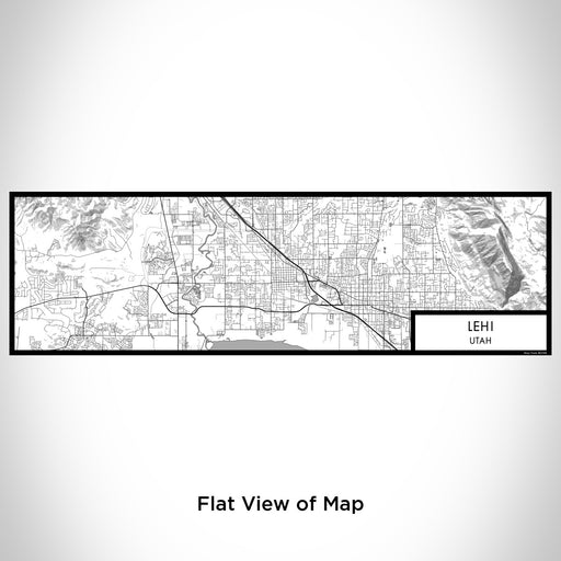 Flat View of Map Custom Lehi Utah Map Enamel Mug in Classic