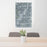 24x36 Lenexa Kansas Map Print Portrait Orientation in Afternoon Style Behind 2 Chairs Table and Potted Plant