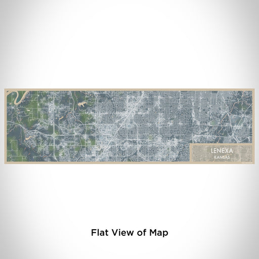 Flat View of Map Custom Lenexa Kansas Map Enamel Mug in Afternoon