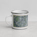 Left View Custom Lenexa Kansas Map Enamel Mug in Afternoon