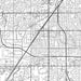 Lenexa Kansas Map Print in Classic Style Zoomed In Close Up Showing Details