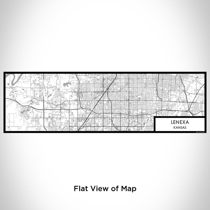 Flat View of Map Custom Lenexa Kansas Map Enamel Mug in Classic