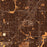 Lenexa Kansas Map Print in Ember Style Zoomed In Close Up Showing Details