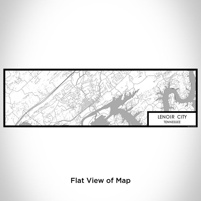 Flat View of Map Custom Lenoir City Tennessee Map Enamel Mug in Classic