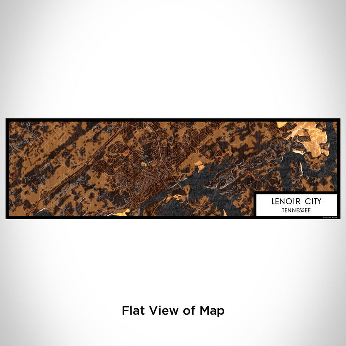 Flat View of Map Custom Lenoir City Tennessee Map Enamel Mug in Ember