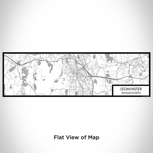 Flat View of Map Custom Leominster Massachusetts Map Enamel Mug in Classic