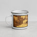 Left View Custom Lewisburg Pennsylvania Map Enamel Mug in Ember