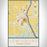 Lewisburg Pennsylvania Map Print Portrait Orientation in Woodblock Style With Shaded Background