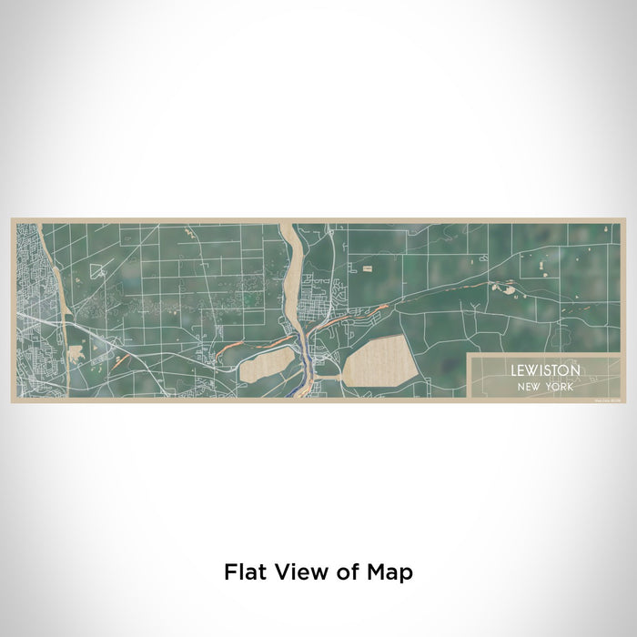 Flat View of Map Custom Lewiston New York Map Enamel Mug in Afternoon