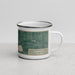 Right View Custom Lewiston New York Map Enamel Mug in Afternoon