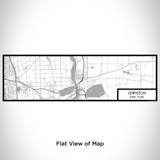 Flat View of Map Custom Lewiston New York Map Enamel Mug in Classic