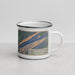 Right View Custom Lewistown Pennsylvania Map Enamel Mug in Afternoon