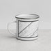 Left View Custom Lewistown Pennsylvania Map Enamel Mug in Classic