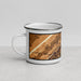 Left View Custom Lewistown Pennsylvania Map Enamel Mug in Ember