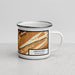 Right View Custom Lewistown Pennsylvania Map Enamel Mug in Ember