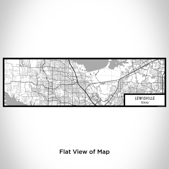 Flat View of Map Custom Lewisville Texas Map Enamel Mug in Classic
