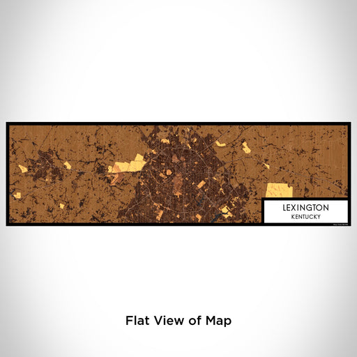 Flat View of Map Custom Lexington Kentucky Map Enamel Mug in Ember