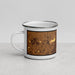Left View Custom Lexington Kentucky Map Enamel Mug in Ember