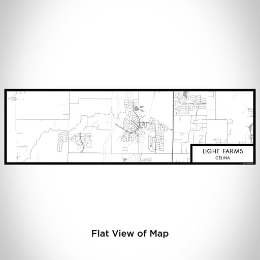Flat View of Map Custom Light Farms Celina Map Enamel Mug in Classic