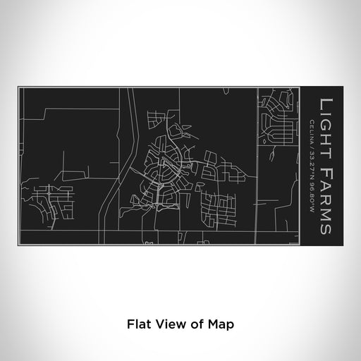 Rendered View of Light Farms Celina Map Engraving on 17oz Stainless Steel Insulated Cola Bottle in Black