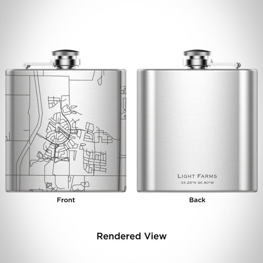 Rendered View of Light Farms Celina Map Engraving on undefined