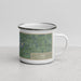 Right View Custom Lima Ohio Map Enamel Mug in Afternoon