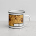 Right View Custom Lima Ohio Map Enamel Mug in Ember
