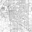 Lincoln Nebraska Map Print in Classic Style Zoomed In Close Up Showing Details