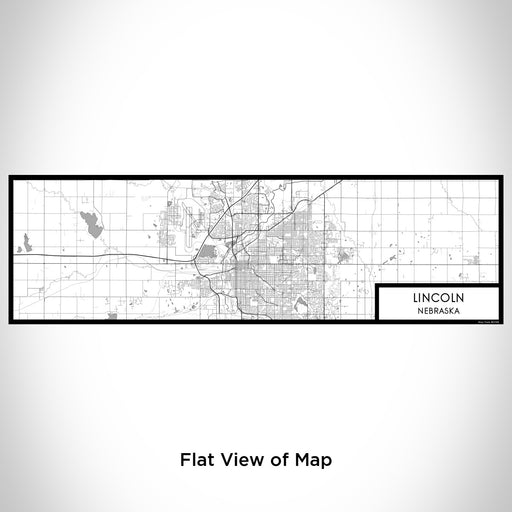 Flat View of Map Custom Lincoln Nebraska Map Enamel Mug in Classic