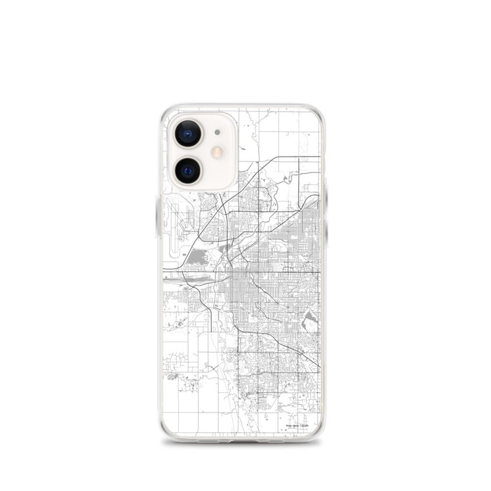 Custom Lincoln Nebraska Map iPhone 12 mini Phone Case in Classic