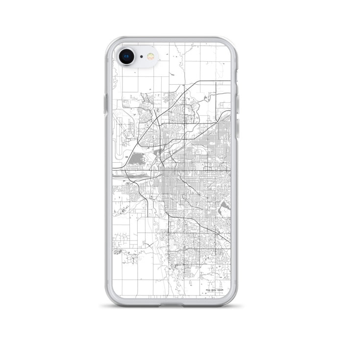 Custom Lincoln Nebraska Map iPhone SE Phone Case in Classic