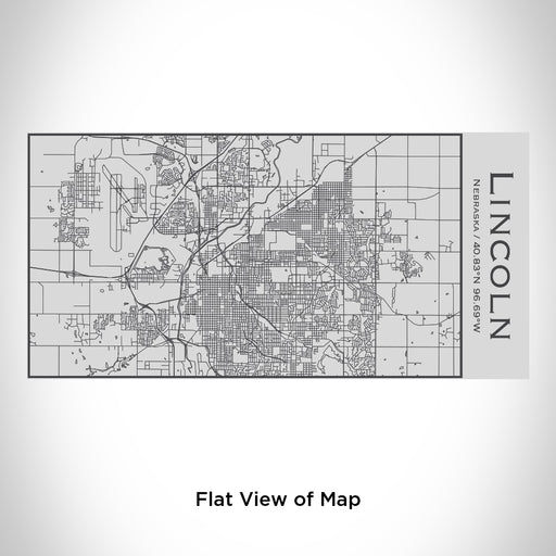 Rendered View of Lincoln Nebraska Map Engraving on 17oz Stainless Steel Insulated Cola Bottle