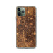 Custom Lincoln Nebraska Map Phone Case in Ember