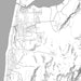 Lincoln City Oregon Map Print in Classic Style Zoomed In Close Up Showing Details