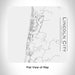 Rendered View of Lincoln City Oregon Map Engraving on 17oz Stainless Steel Insulated Tumbler in White
