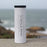 Lincoln Park Michigan Custom Engraved City Map Inscription Coordinates on 17oz Stainless Steel Insulated Tumbler in White