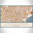 Lincoln Park Michigan Map Print Landscape Orientation in Woodblock Style With Shaded Background