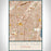 Lincoln Park Michigan Map Print Portrait Orientation in Woodblock Style With Shaded Background