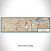 Flat View of Map Custom Linden New Jersey Map Enamel Mug in Woodblock